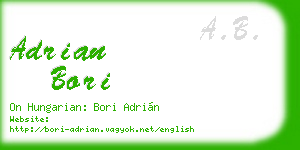adrian bori business card
